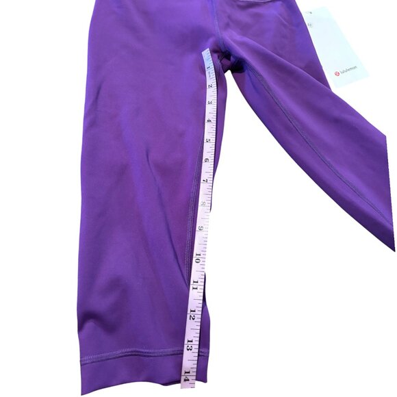Lululemon Wunder Train High-Rise Crop 15" College Purple Size 2 NWT - Picture 9 of 11
